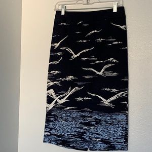 Maeve by Anthropology Shorebird Seagull Skirt